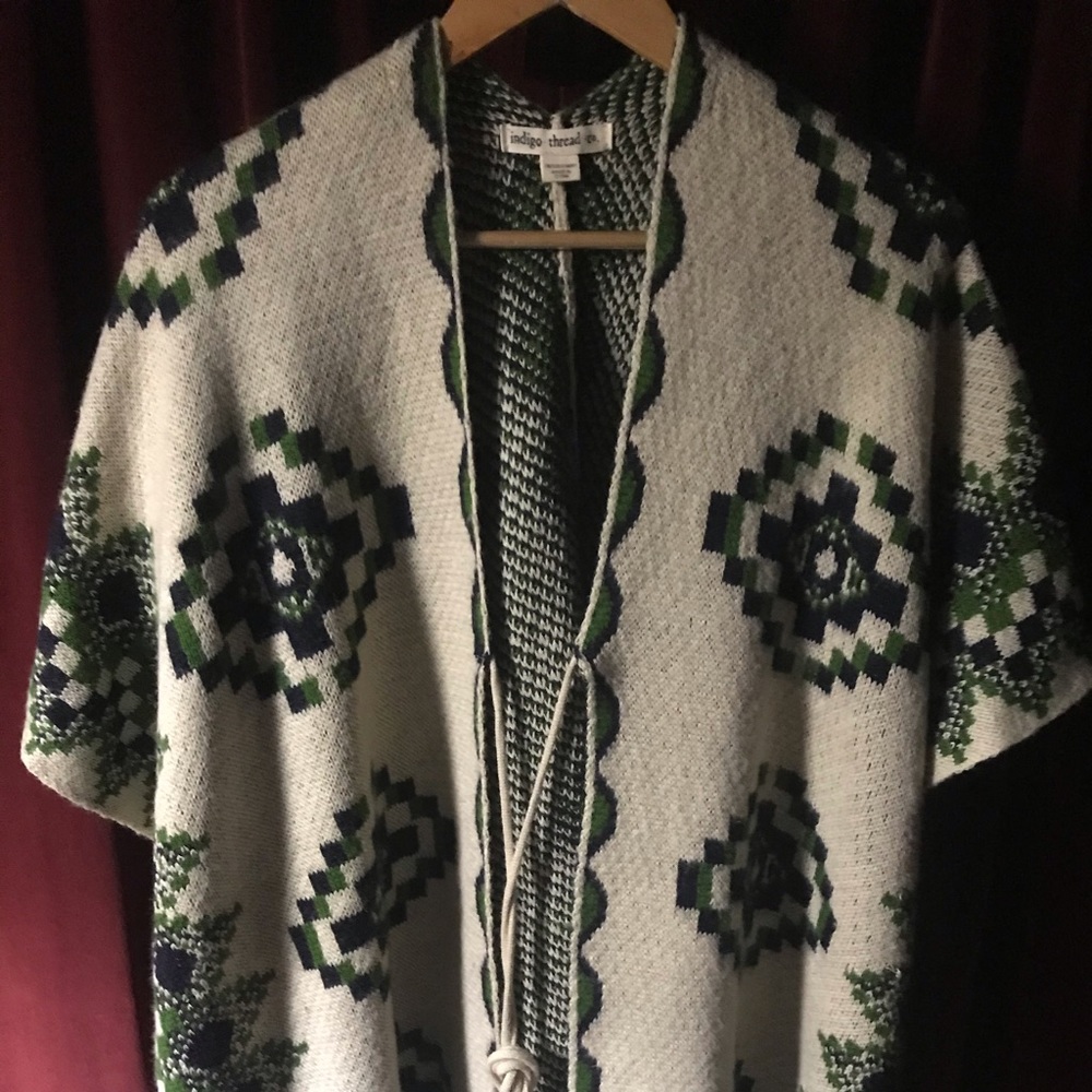 Boho Gypsy Hippy Shawl + Indigo Threads Festi Lot